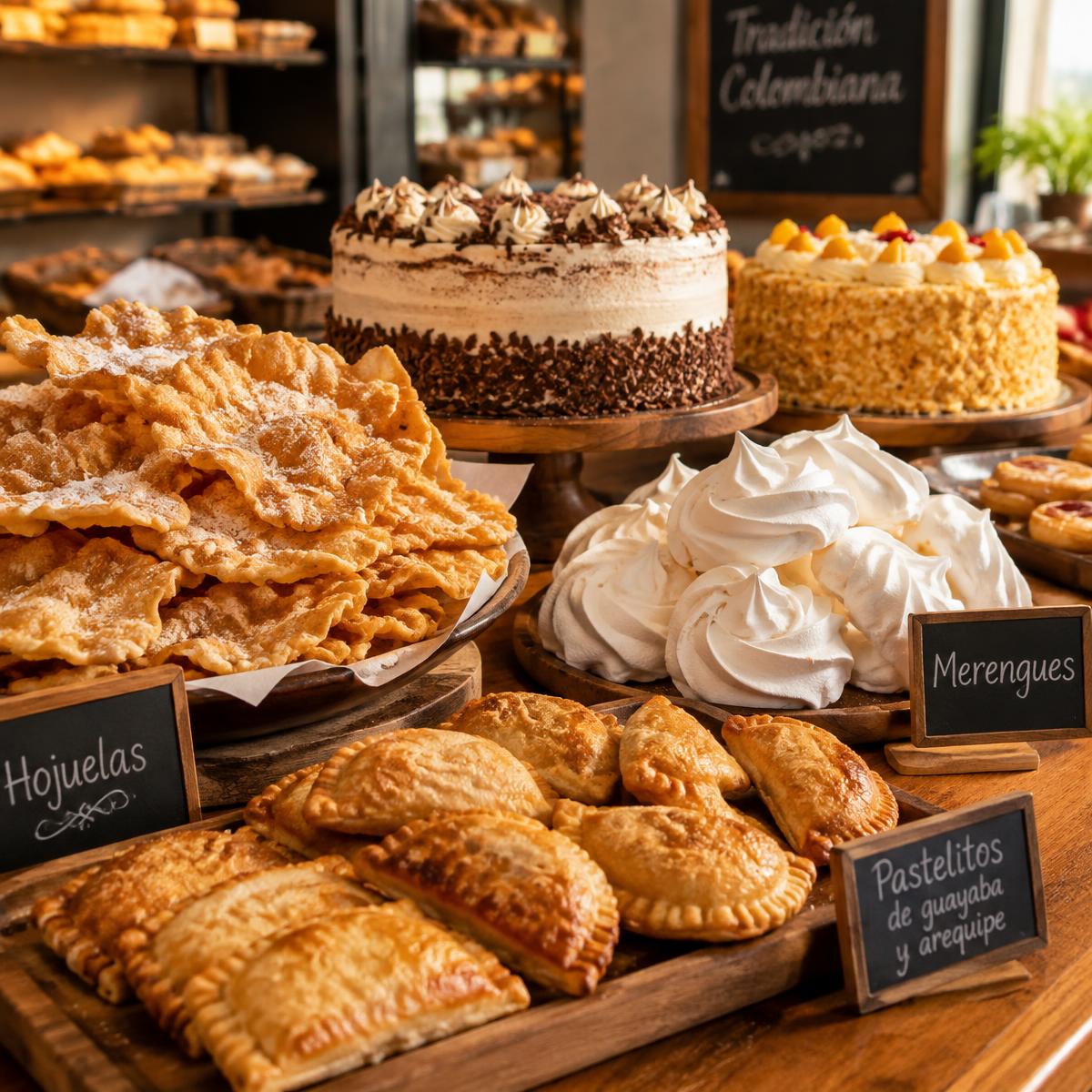 Dulces y postres de la panadería